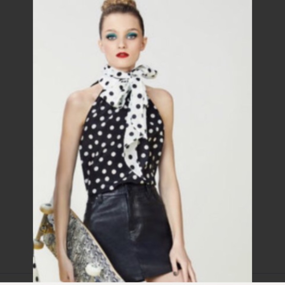 Alice Olivia silk top NWOT